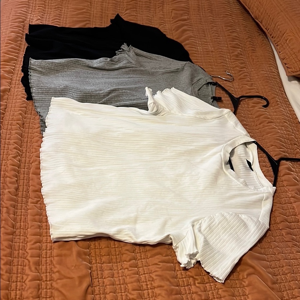 White, Gray, and Black T-Shirt bundle